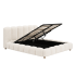 Nowoczesne Łóżko 160x200 do Sypialni Glamour Kremowy Boucle BRISA Halmar