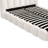 Nowoczesne Łóżko 160x200 do Sypialni Glamour Kremowy Boucle BRISA Halmar