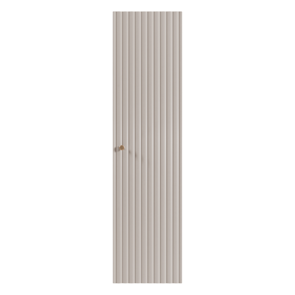 Beżowy Słupek 136 cm Łazienkowy Elegancki Wiszący z Półkami Ryflowany Nowoczesny Kaszmir BELLO