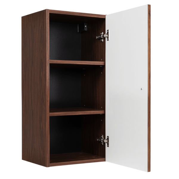 Wiszący Półsłupek Łazienkowy 68 cm Elegancki Ryflowany Nowoczesny Dąb Orzech BELLO
