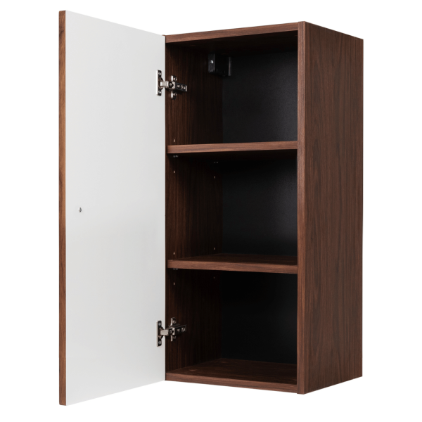Wiszący Półsłupek Łazienkowy 68 cm Elegancki Ryflowany Nowoczesny Dąb Orzech BELLO