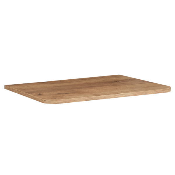 Matowy Blat Łazienkowy 120 cm Pod Umywalkę Dąb Craft Złoty LINEA
