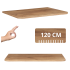 Matowy Blat Łazienkowy 120 cm Pod Umywalkę Dąb Craft Złoty LINEA