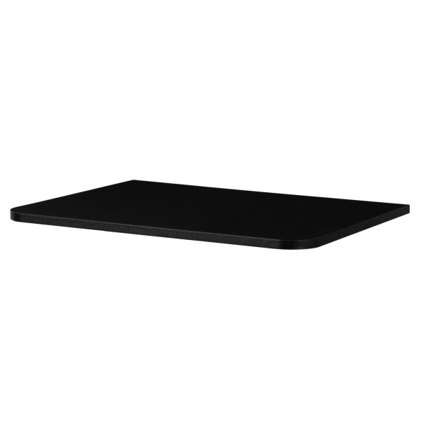 Blat Łazienkowy 80 cm Pod Umywalkę Matowy Czarny LINEA