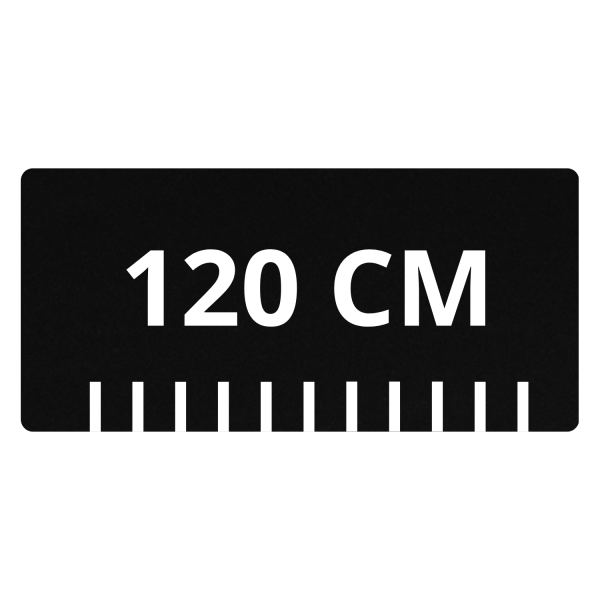 Matowy Czarny Blat Łazienkowy Pod Umywalkę 120 cm LINEA