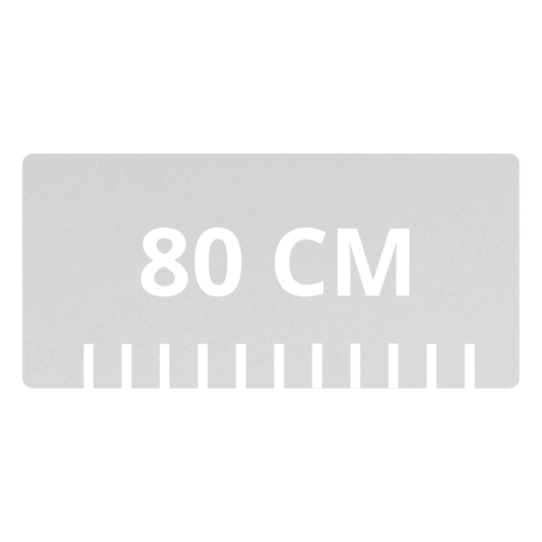 Blat 80 cm Pod Umywalkę Łazienkowy Matowy Biały LINEA