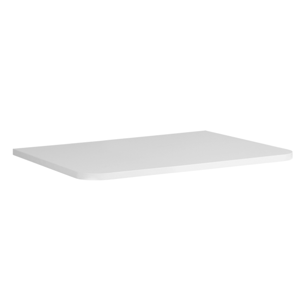 Biały Blat 100 cm Pod Umywalkę Łazienkowy Matowy LINEA