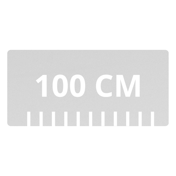 Biały Blat 100 cm Pod Umywalkę Łazienkowy Matowy LINEA