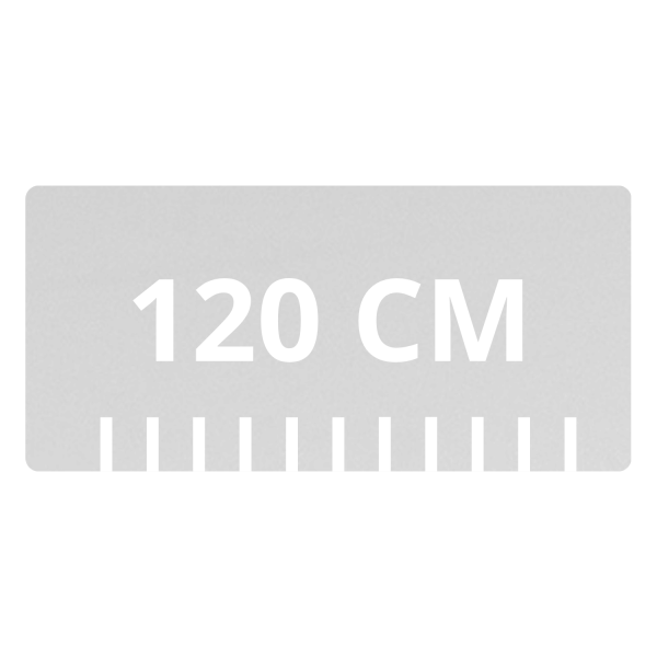 Blat Łazienkowy Pod Umywalkę 120 cm Matowy Biały LINEA