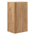 Wiszący Półsłupek Łazienkowy 68 cm Elegancki Ryflowany Nowoczesny Dąb Craft Złoty LINEA
