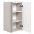 Beżowy Półsłupek Łazienkowy 68 cm Nowoczesny Wiszący Elegancki Ryflowany Kaszmir LINEA