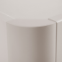 Beżowy Półsłupek Łazienkowy 68 cm Nowoczesny Wiszący Elegancki Ryflowany Kaszmir LINEA