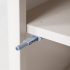 Beżowy Półsłupek Łazienkowy 68 cm Nowoczesny Wiszący Elegancki Ryflowany Kaszmir LINEA