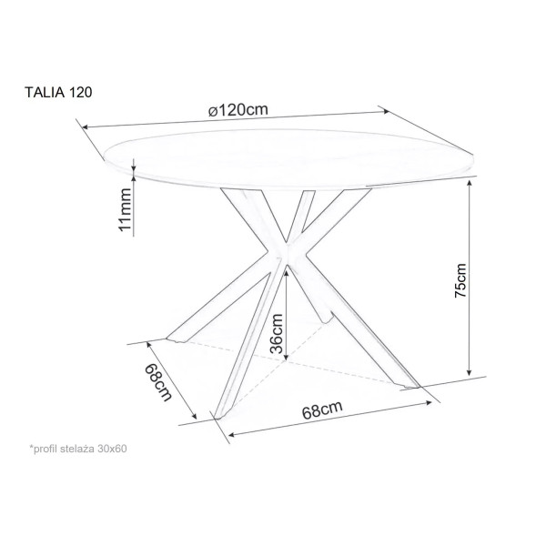 Stół Talia 120