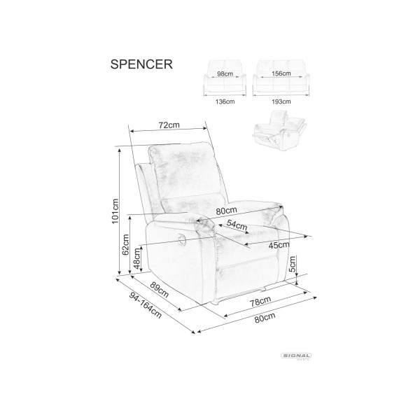 Sofa Rozkładana Spencer 3 Velvet