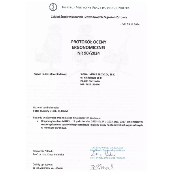 Fotel Obrotowy Q-406 M