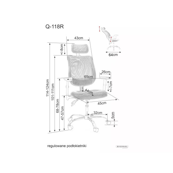 Fotel Obrotowy Q-118R