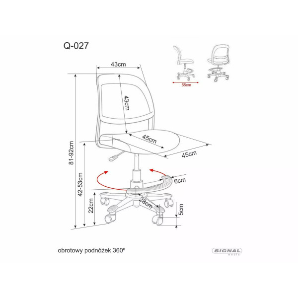 Fotel Obrotowy Q-027