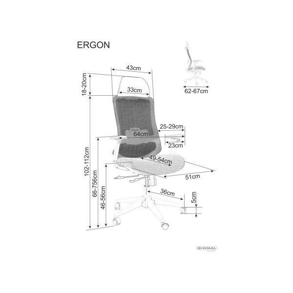 Fotel Obrotowy Ergon