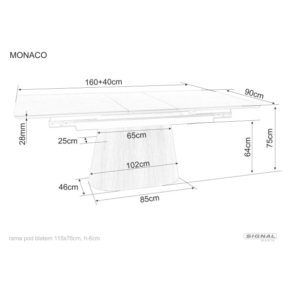 Stół Monaco