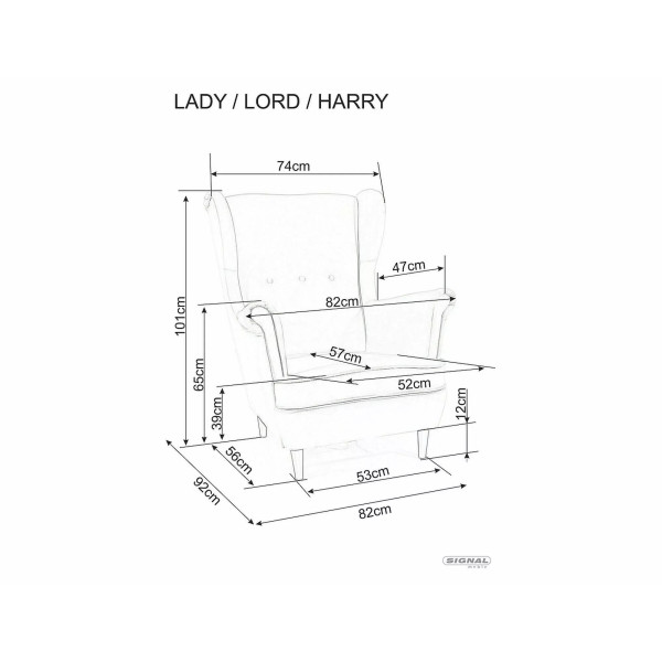 Fotel Harry Velvet