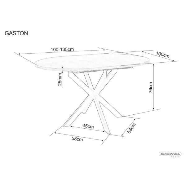 Stół Gaston Ceramic 100