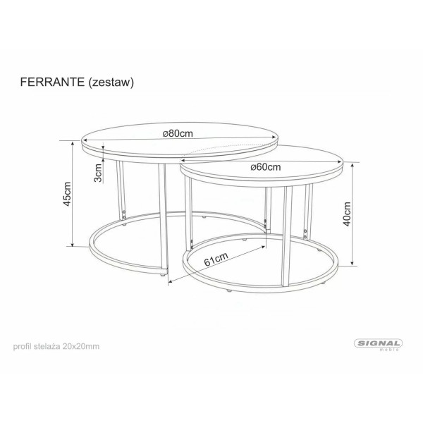 Zestaw Ław Ferrante D