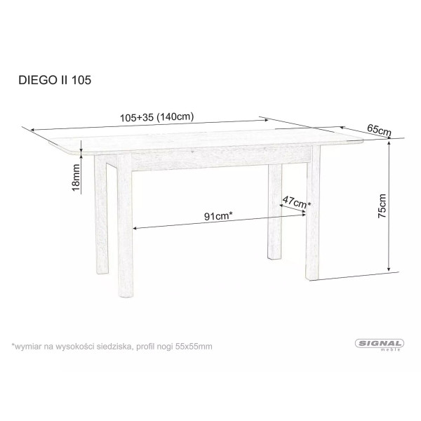 Stół Diego Ii 105