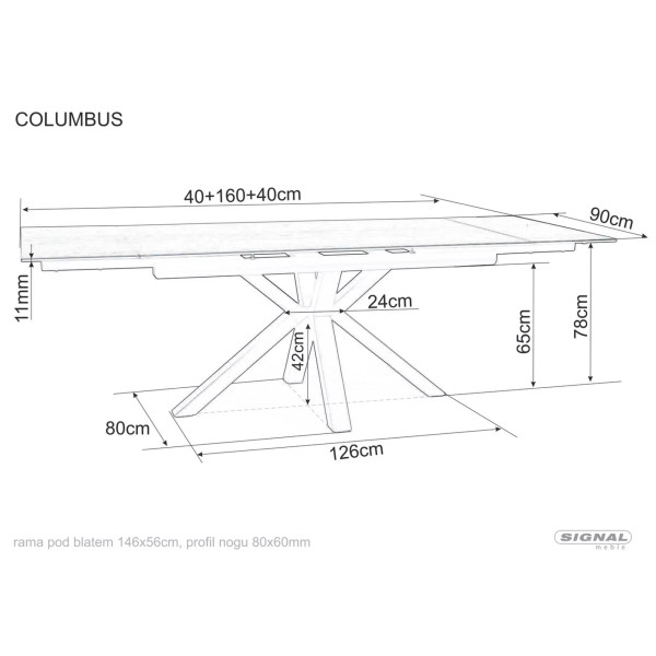 Stół Columbus Ceramic