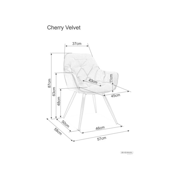 Krzesło Cherry Velvet