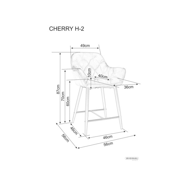 Półhoker Cherry H-2 Velvet