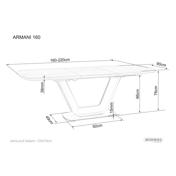 Stół Armani Ceramic