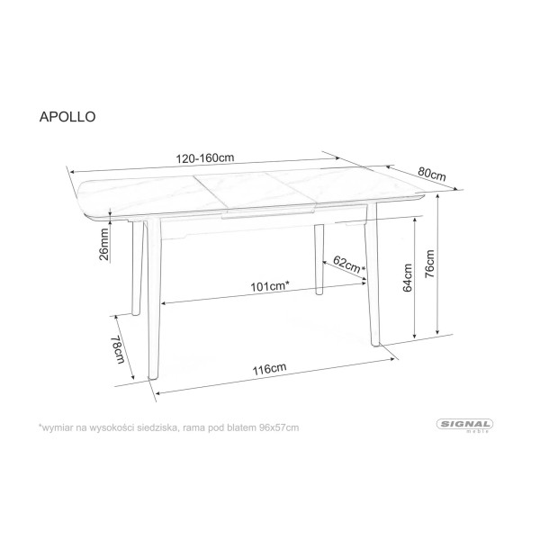 Stół Apollo