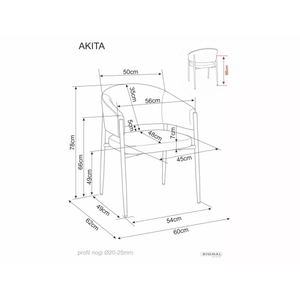 Krzesło Akita D