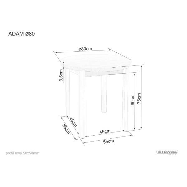 Stół Adam Fi80