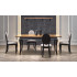 Windsor Stół Rozkładany 160-240X90X76 Cm Kolor Ciemny Dąb/Czarny Halmar