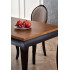 Windsor Stół Rozkładany 160-240X90X76 Cm Kolor Ciemny Dąb/Czarny Halmar