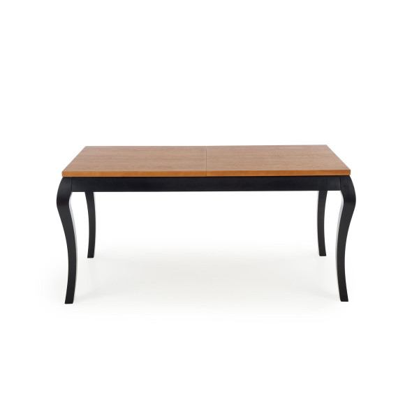 Windsor Stół Rozkładany 160-240X90X76 Cm Kolor Ciemny Dąb/Czarny Halmar