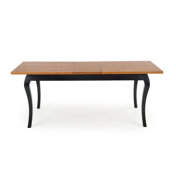 Windsor Stół Rozkładany 160-240X90X76 Cm Kolor Ciemny Dąb/Czarny Halmar