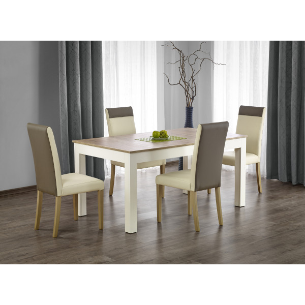 Seweryn 160/300 Cm Stół Kolor Dąb Sonoma / Biały (160-300X90X76 Cm) Halmar