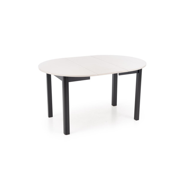 Ringo Stół Kolor Blat Kaszmir, Nogi - Czarny (102-142X102X76 Cm) Halmar