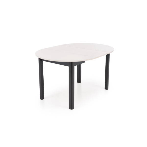 Ringo Stół Kolor Blat Kaszmir, Nogi - Czarny (102-142X102X76 Cm) Halmar