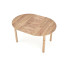 Ringo Stół Kolor Blat Dąb Craft, Nogi - Dąb Craft (102-142X102X76 Cm) Halmar
