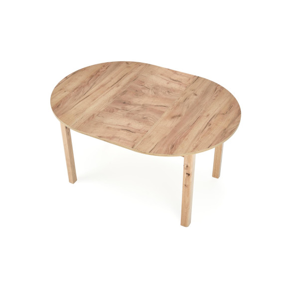 Ringo Stół Kolor Blat Dąb Craft, Nogi - Dąb Craft (102-142X102X76 Cm) Halmar