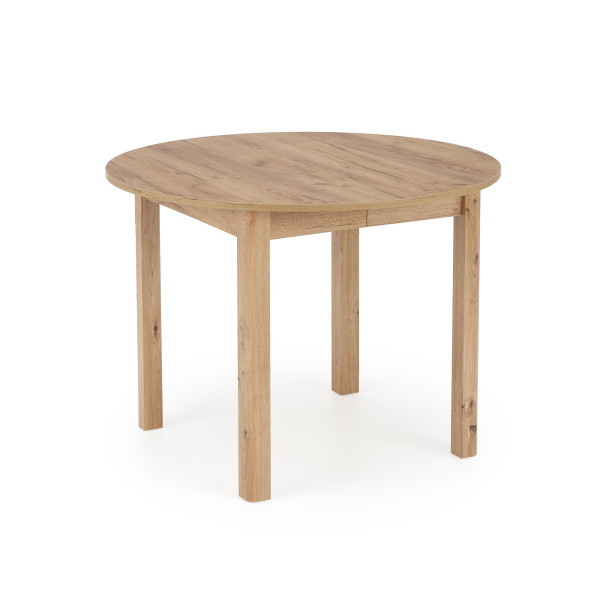 Ringo Stół Kolor Blat Dąb Craft, Nogi - Dąb Craft (102-142X102X76 Cm) Halmar