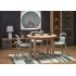 Ringo Stół Kolor Blat Dąb Craft, Nogi - Dąb Craft (102-142X102X76 Cm) Halmar