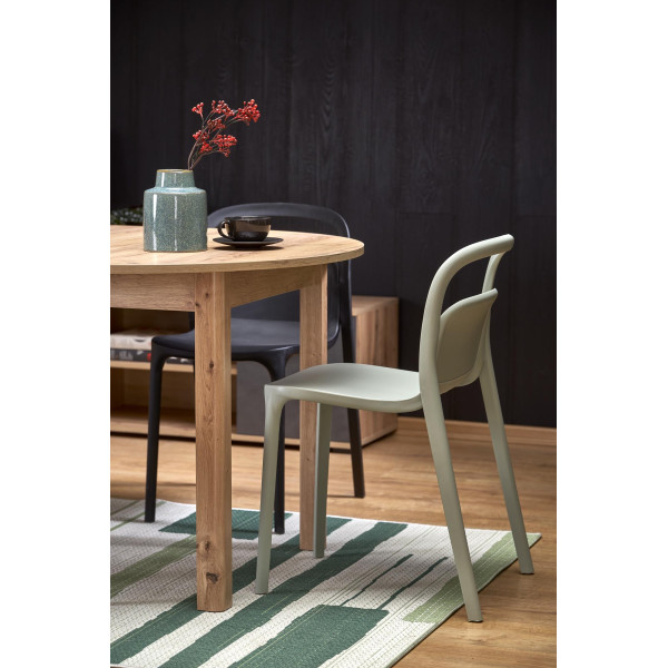 Ringo Stół Kolor Blat Dąb Craft, Nogi - Dąb Craft (102-142X102X76 Cm) Halmar