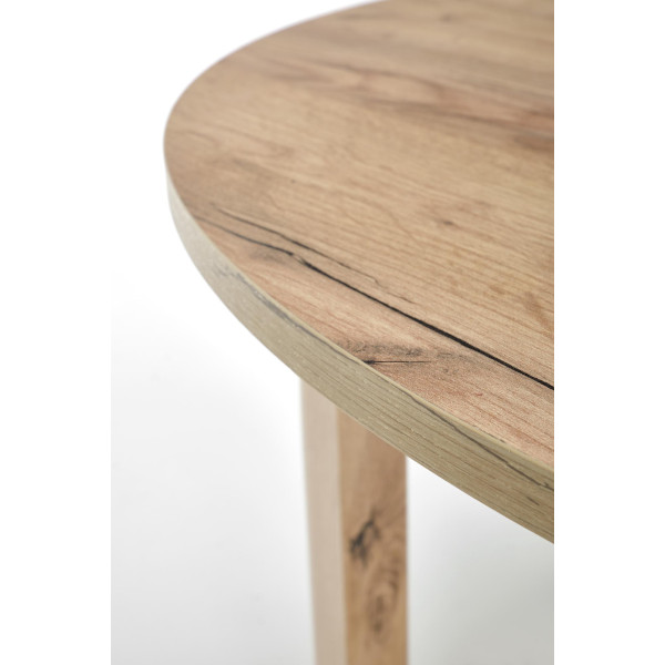 Ringo Stół Kolor Blat Dąb Craft, Nogi - Dąb Craft (102-142X102X76 Cm) Halmar