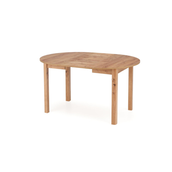 Ringo Stół Kolor Blat Dąb Craft, Nogi - Dąb Craft (102-142X102X76 Cm) Halmar