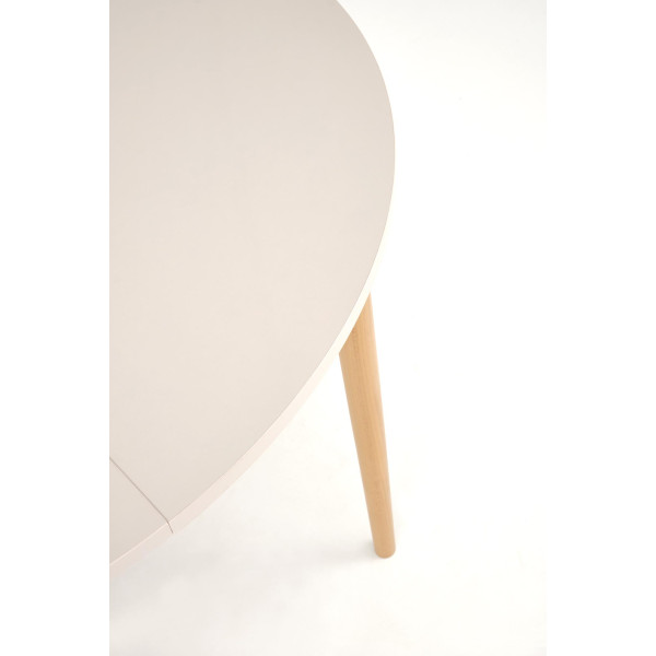 Pivot Stół Rozkładany 102-142X102X75 Cm, Blat - Kaszmir, Nogi - Naturalny Halmar